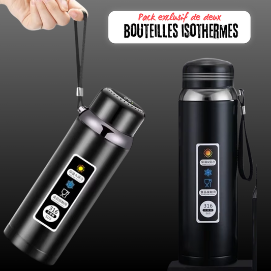 Pack Duo de Bouteilles Isothermes 1000 ml.