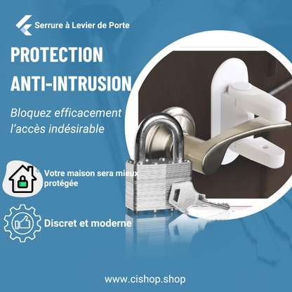 Serrure à Levier de Porte Universelle (2 Pack).