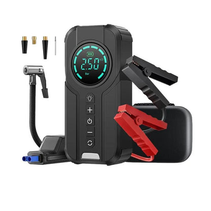 Démarreur de Batterie 4-en-1 avec Gonfleur Automatique.