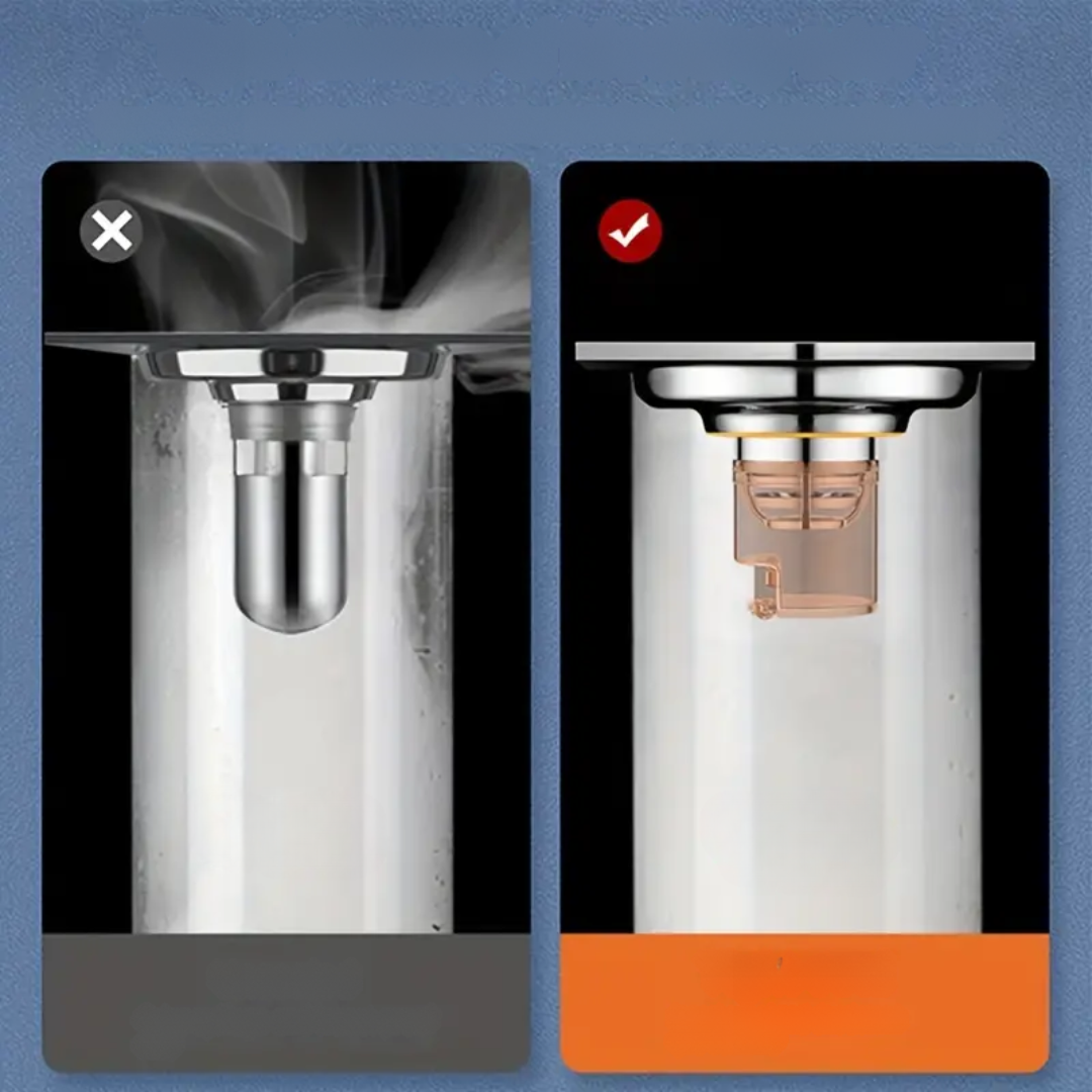 Drain de sol en acier inoxydable.