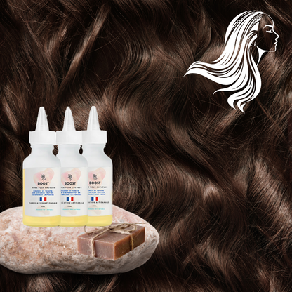 Offre pack de 3 huiles anti chute+ savon shampoing gratuit.