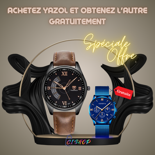 🏃🏼‍♂️ Achetez une montre en cuir haut de gamme, obtenez une montre en maille gratuitement 🎁🔥