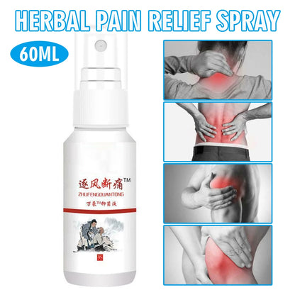 Spray chinois pour soulager les douleurs articulaires.