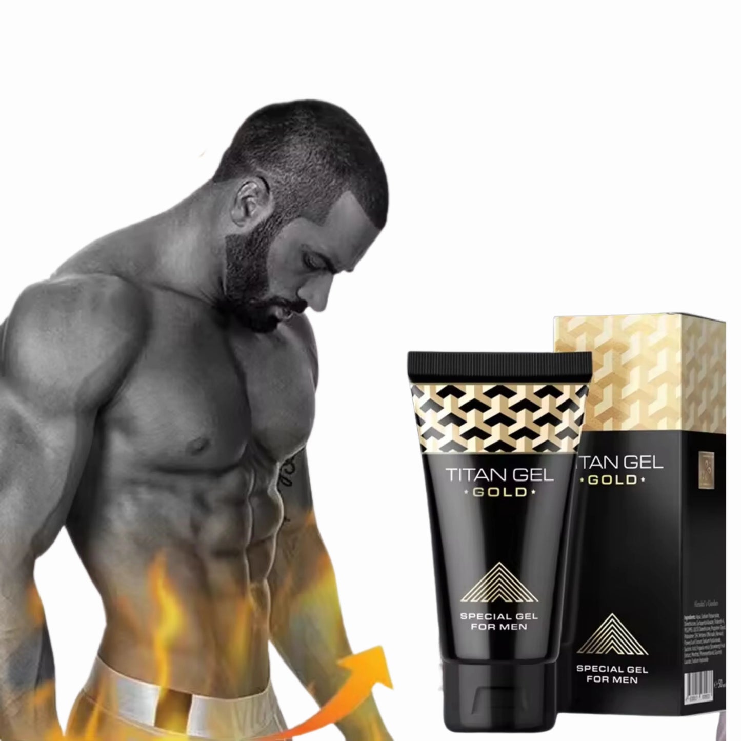 Pack de 2 Crèmes Gold Titan pour homme.