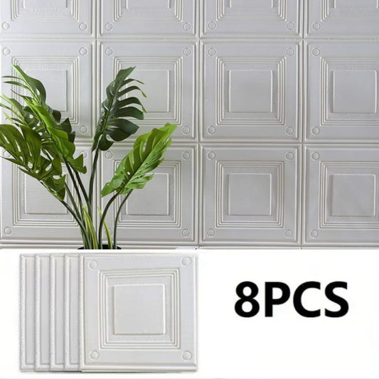 Pack de 8 papiers peints en mousse XPE autocollants