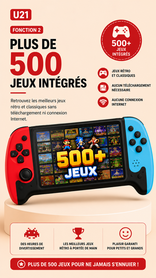 Console Portable de Jeux Rétro