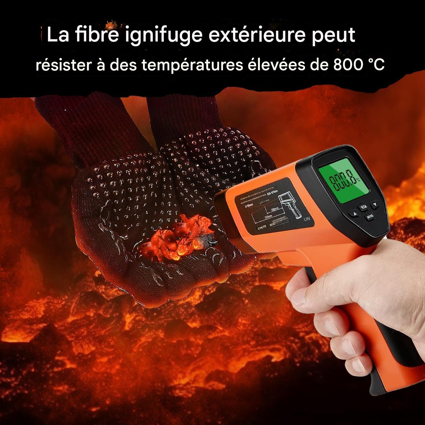 Gants de barbecue anti-chaleur.