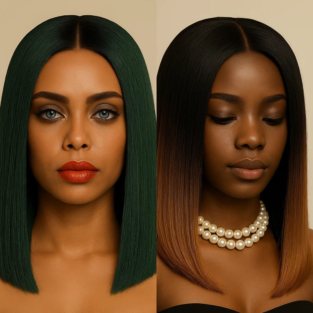 Perruques de haute qualité et d'aspect naturel.