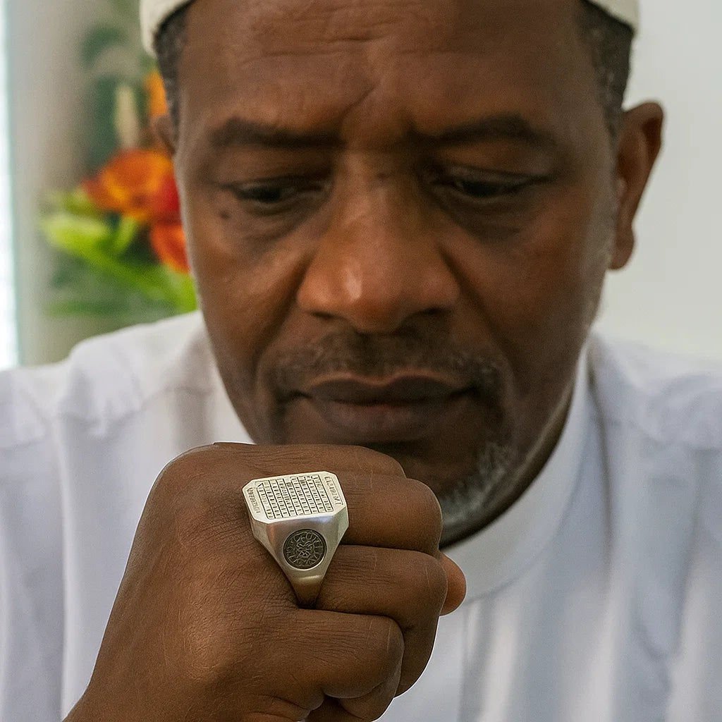 💍✨ Bague Sceau de Sulaymān – Symbole de Sagesse, de Pouvoir et de Protection.