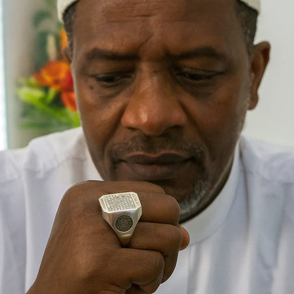 💍✨ Bague Sceau de Sulaymān – Symbole de Sagesse, de Pouvoir et de Protection.