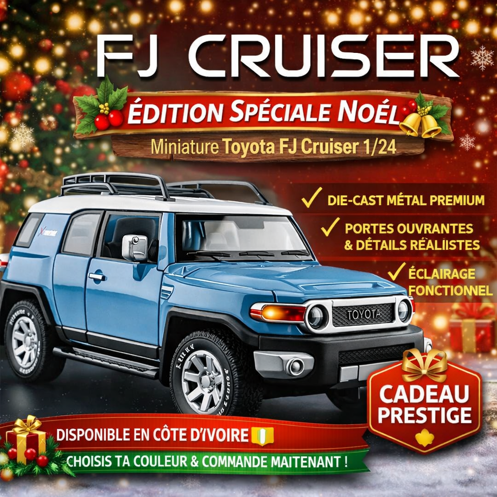 🎄 Modèle Toyota FJ Cruiser en alliage moulé sous pression 🎁