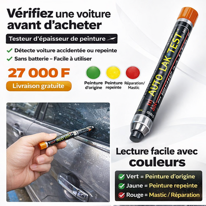 Testeur d’épaisseur de peinture voiture.