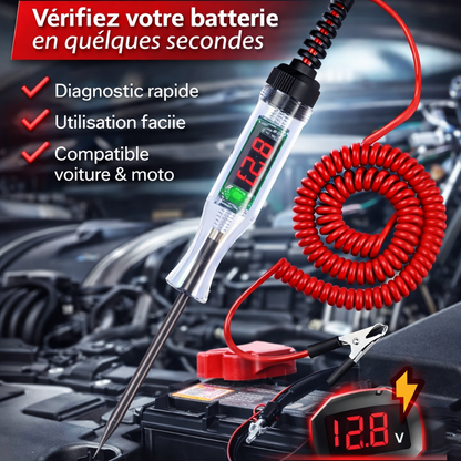 Testeur Électrique Intelligent pour Batterie Auto & Moto