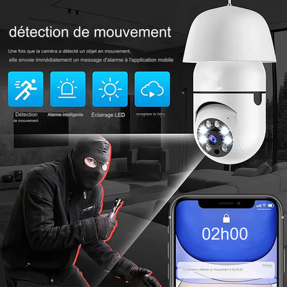 Pack Exclusif de Deux Caméras à Ampoule.