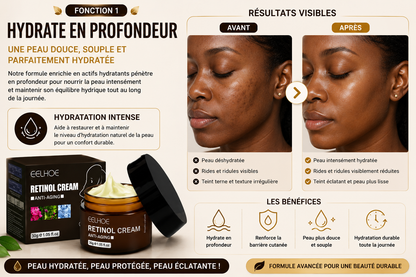 Crème Anti-Âge au Rétinol EELHOE.