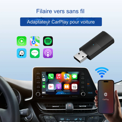 Mini adaptateur CarPlay sans fil.