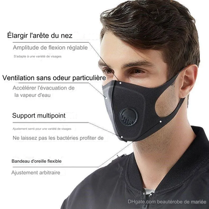 Masque facial respirant anti-variole du singe