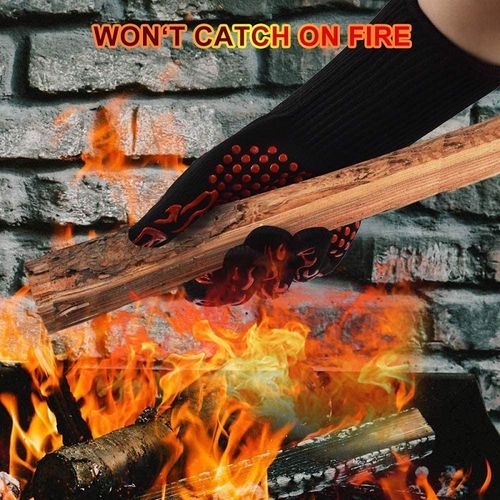 Gants de barbecue anti-chaleur.