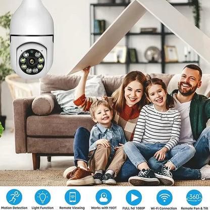 Caméra à ampoule de surveillance WiFi 1080P.