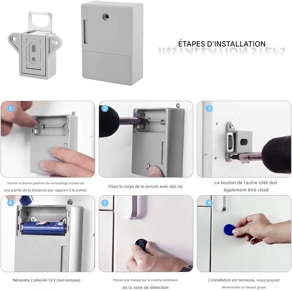 Serrure d'armoire avec capteur RFID intelligent