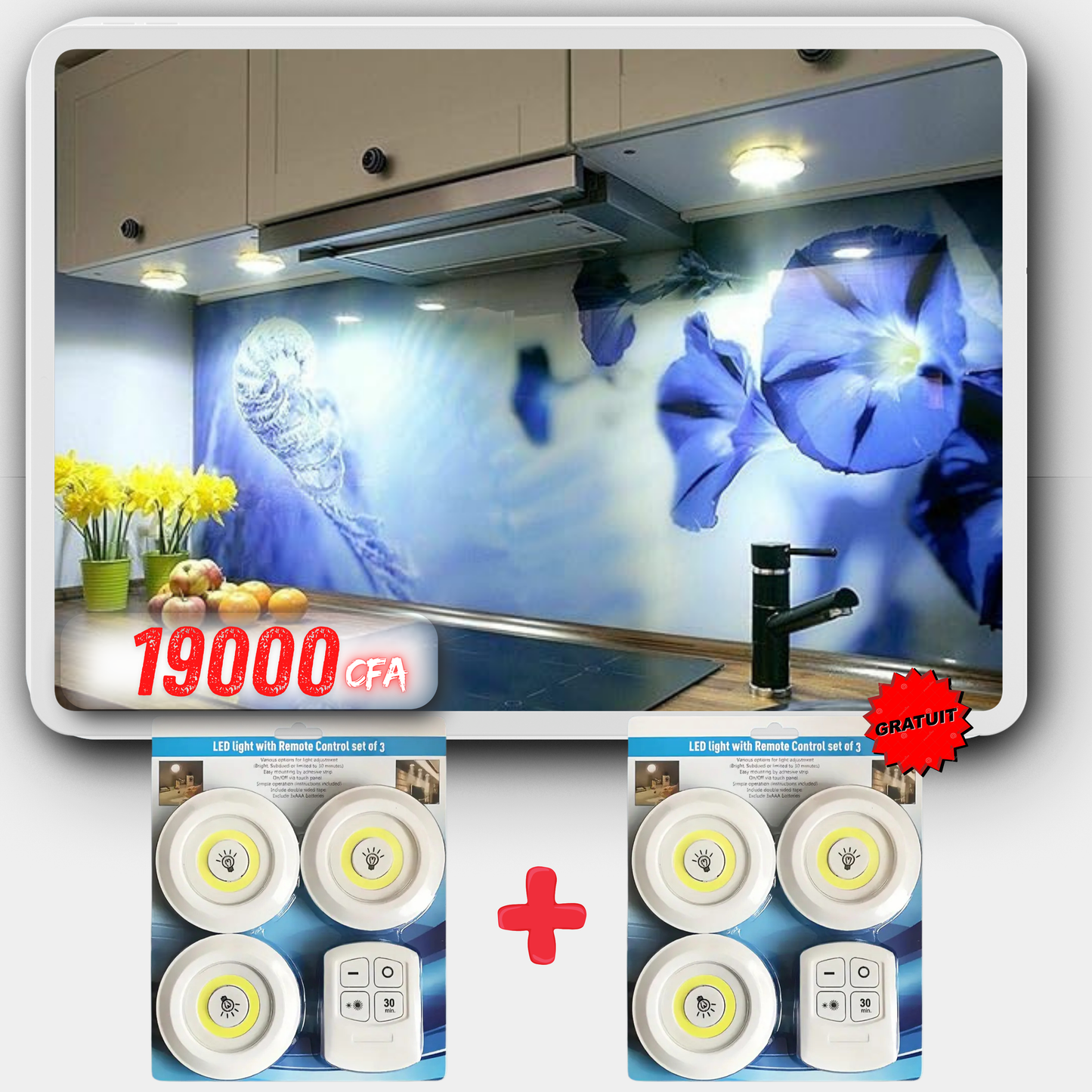 Set de LED avec télécommande 3 + 3 GRATUIT 🎁 (black friday)