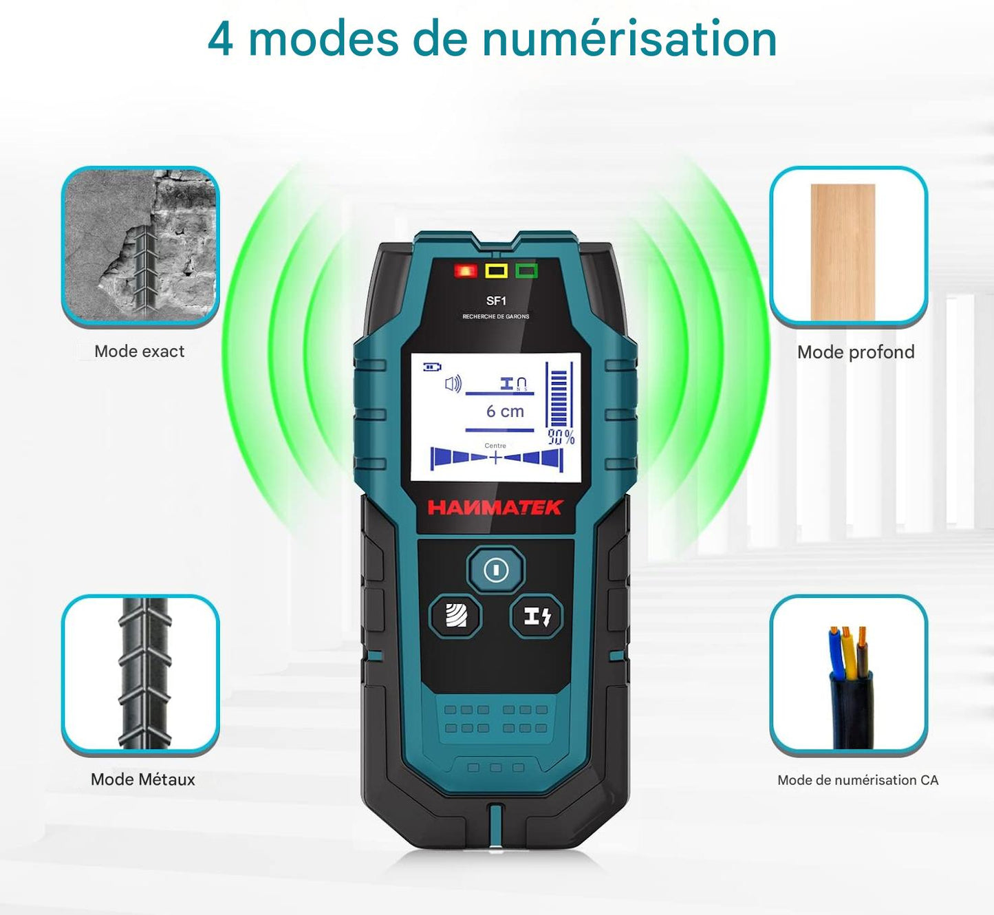 Détecteur de montants avec capteur intelligent Pro.