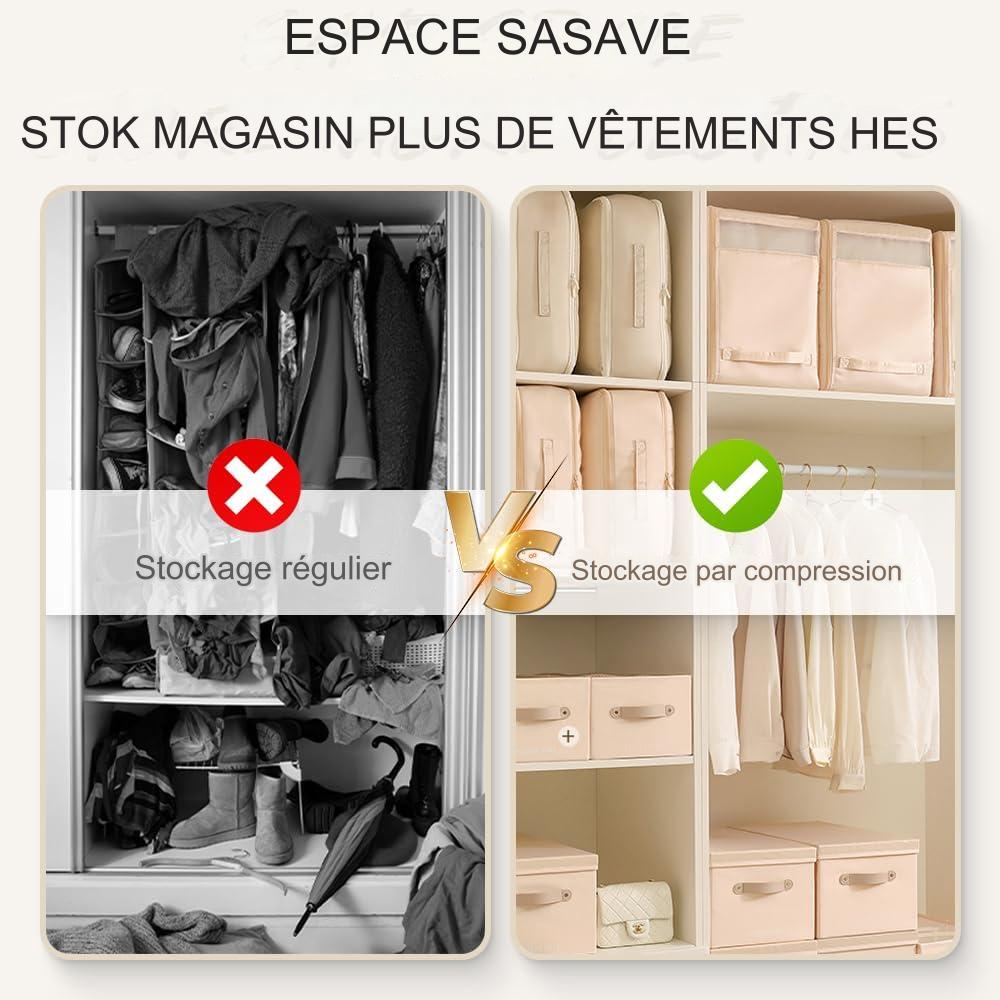 Pack de 2 Sacs Organisateur à Auto-Compression 🎁Opportunité exclusive🎉