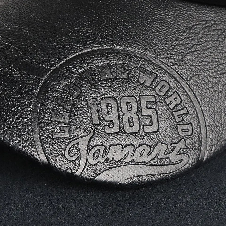 Casquette en Cuir PU pour Homme.