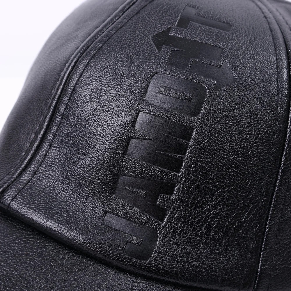 Casquette en Cuir PU pour Homme.