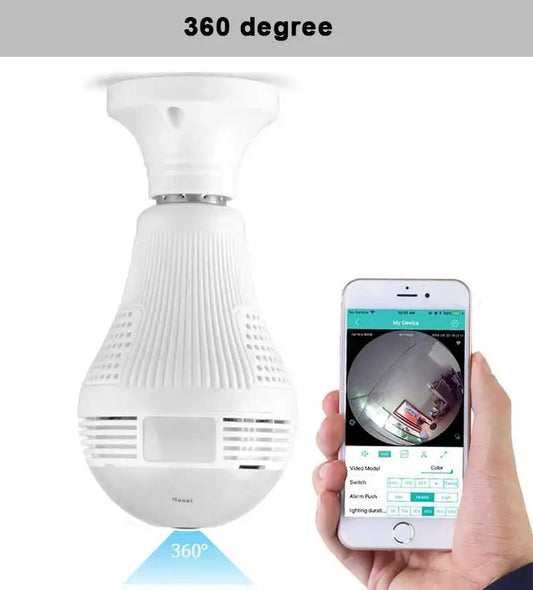 Caméra Ampoule Panoramique WiFi 360° HD