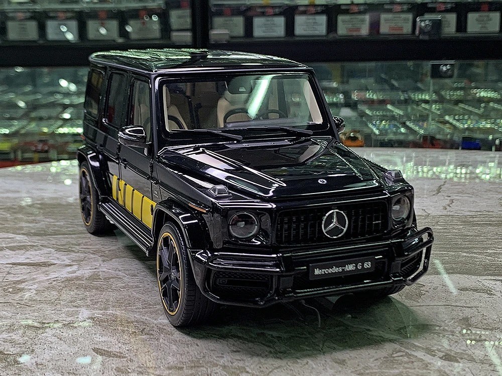 Mercedes-Benz G63 AMG – Édition Spéciale Noire & Jaune 1:18.