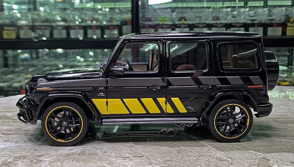 Mercedes-Benz G63 AMG – Édition Spéciale Noire & Jaune 1:18.