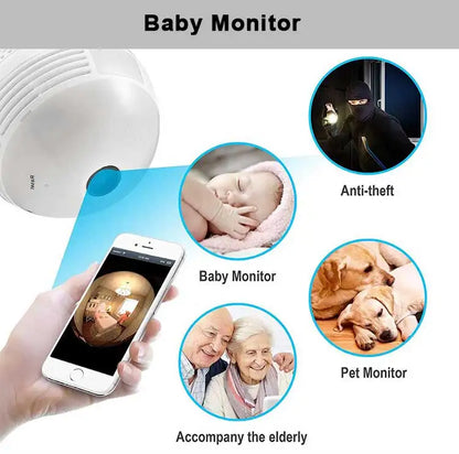 Caméra Ampoule Panoramique WiFi 360° HD