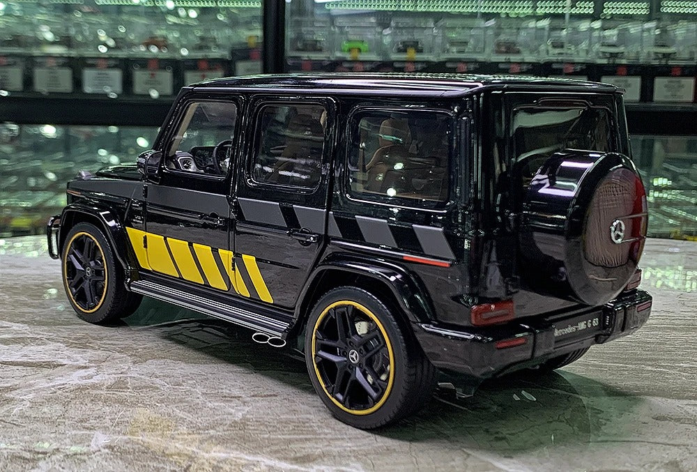Mercedes-Benz G63 AMG – Édition Spéciale Noire & Jaune 1:18.