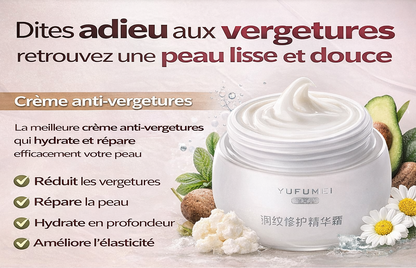 Crème anti-vergetures réparatrice.