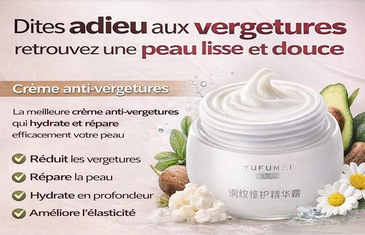 Crème anti-vergetures réparatrice.
