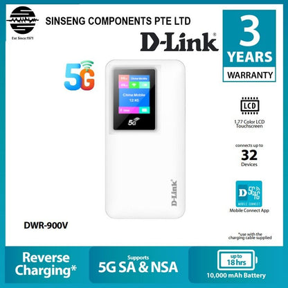 Routeur mobile 5G distribue Internet à 32 utilisateurs de D-Link.