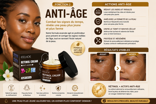 Crème Anti-Âge au Rétinol EELHOE.
