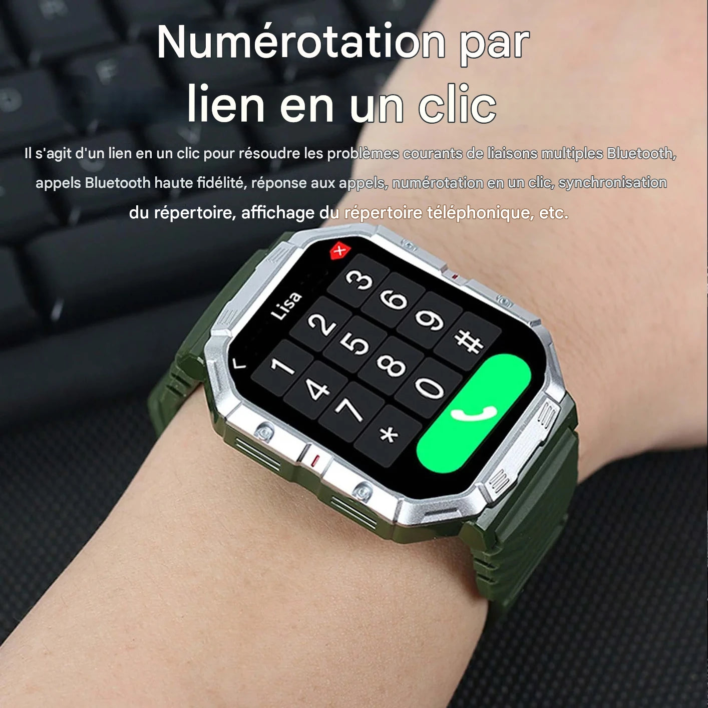 Montre connectée militaire W55.