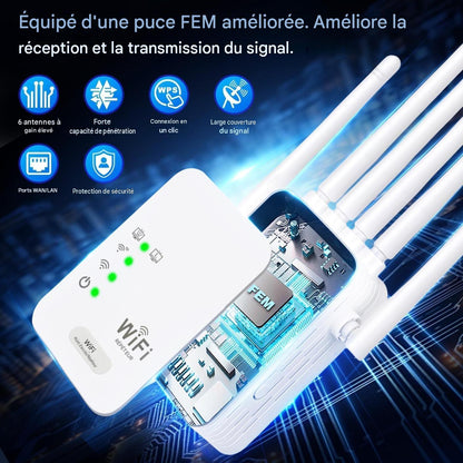 📶 Répéteur Wi-Fi 1200 Mbps Burkina