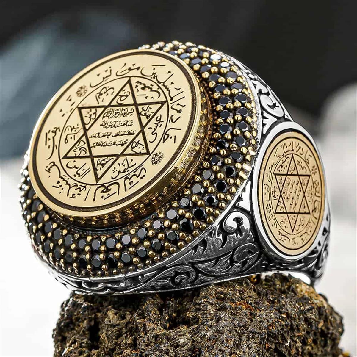 💍✨ Bague Sulaymān – Symbole de Sagesse, de Pouvoir et de Protection.