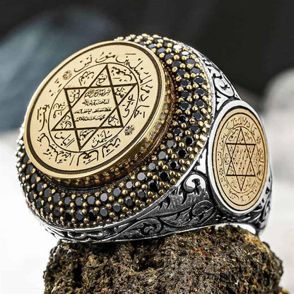 💍✨ Bague Sulaymān – Symbole de Sagesse, de Pouvoir et de Protection.
