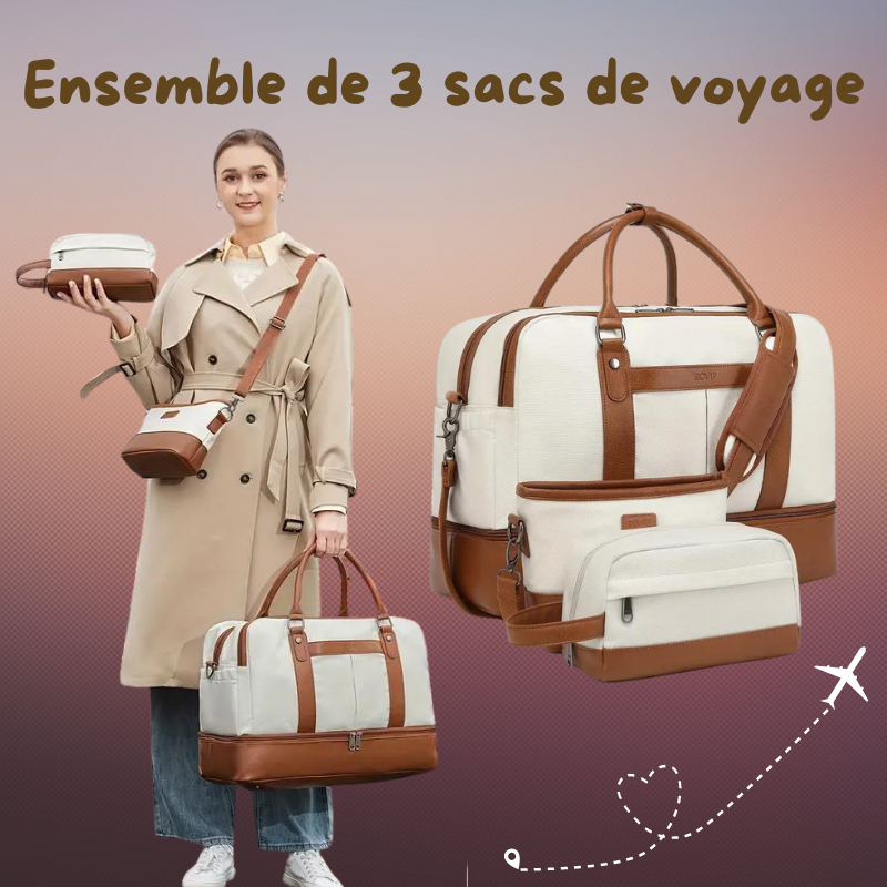 Ensemble de 3 sacs de voyage.