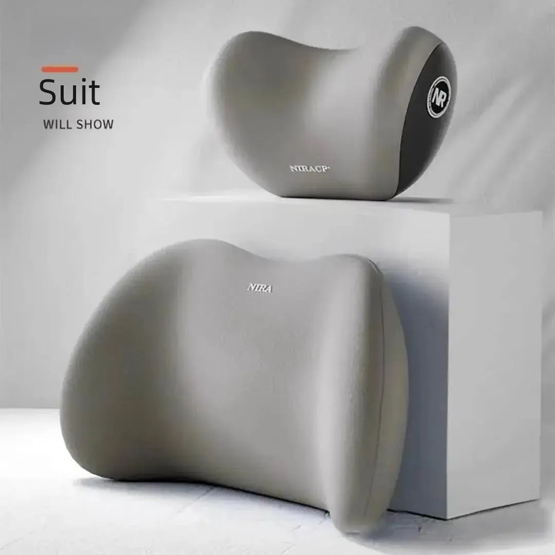 Oreiller et Support dorsal 3D du siège auto.