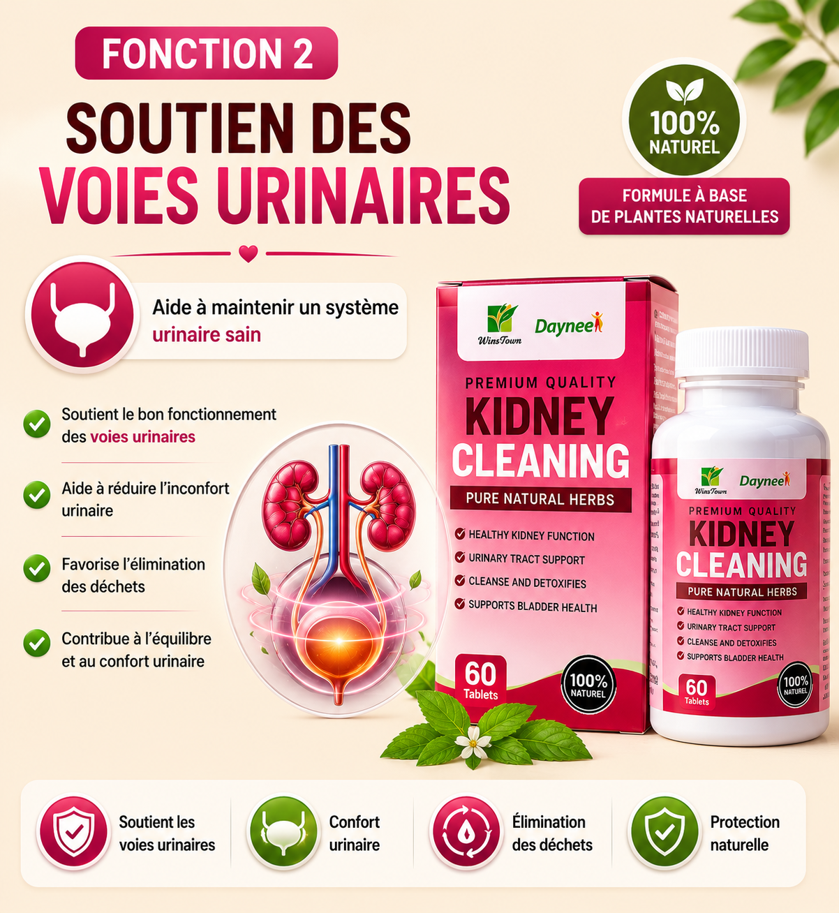Kidney Cleaning – Soutien Naturel Pour Le Bien-Être Des Reins.