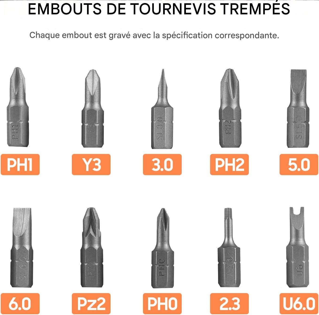 Tournevis Porte-Embout Multifonction –  Qui Remplace Plusieurs Tournevis