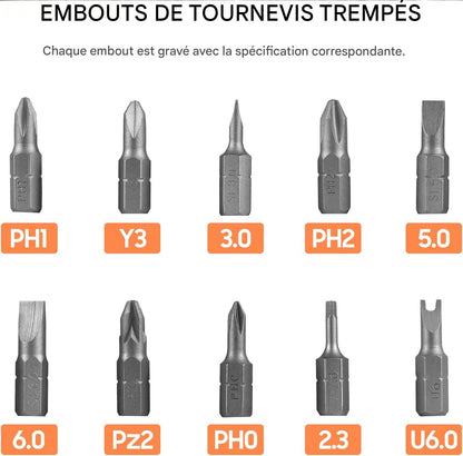 Tournevis Porte-Embout Multifonction –  Qui Remplace Plusieurs Tournevis