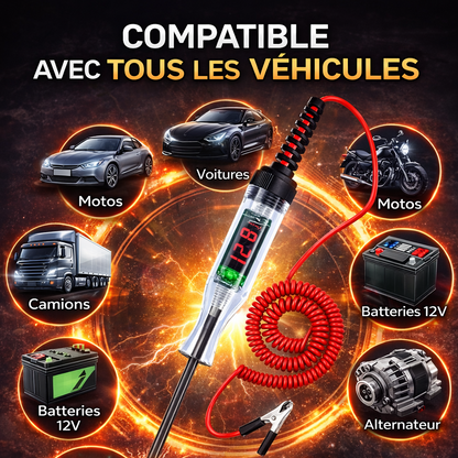Testeur Électrique Intelligent pour Batterie Auto & Moto