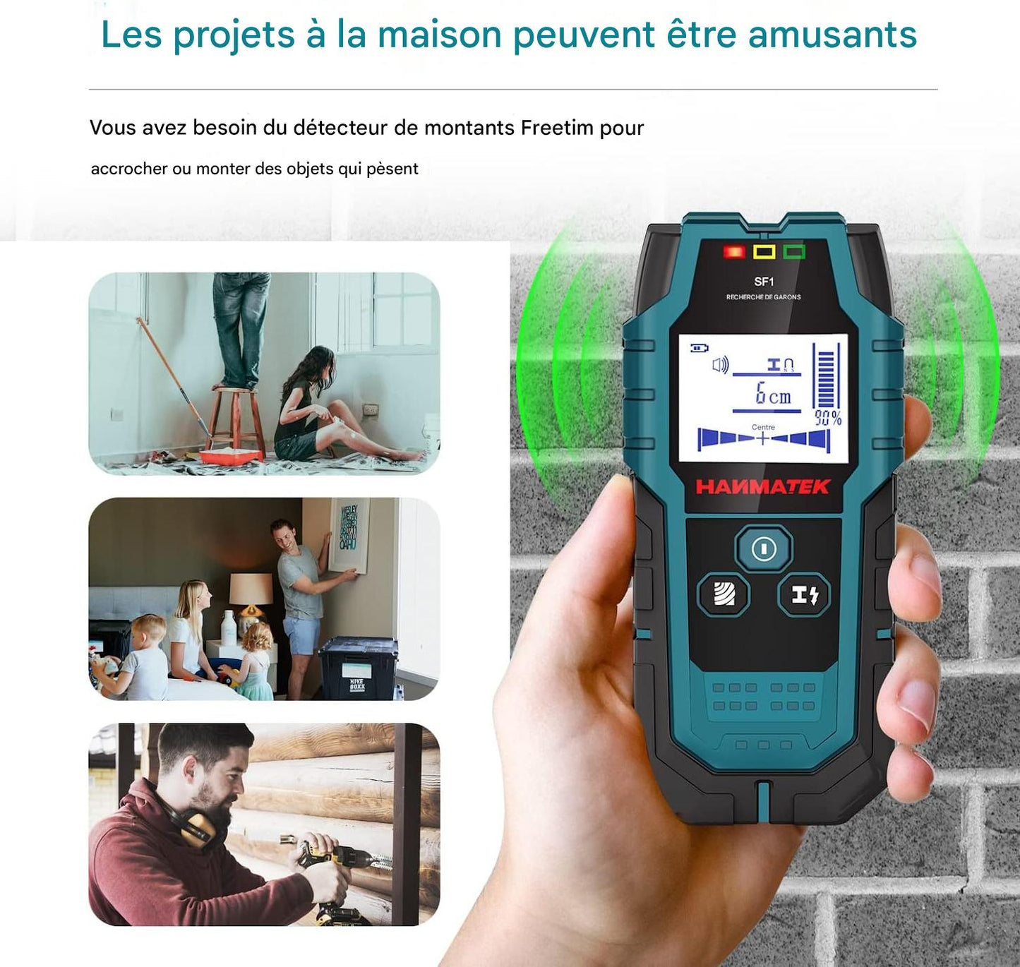 Détecteur de montants avec capteur intelligent Pro.