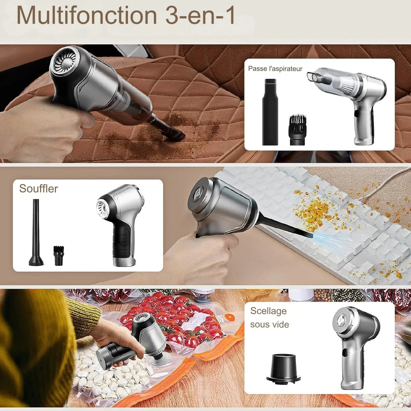 Mini aspirateur robot portable